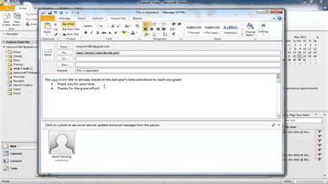how to create an email format in outlook