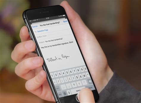 how to create an email signature in gmail on iphone