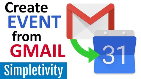 how to create an event in gmail