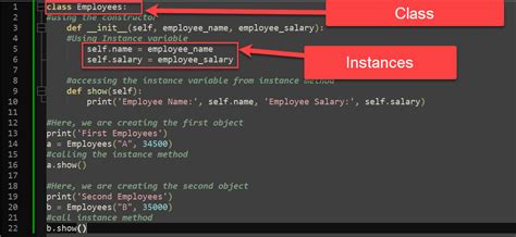 how to create an instance of a class in python