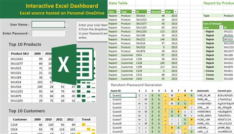 how to create an interactive excel spreadsheet
