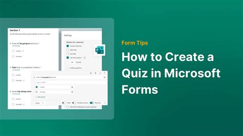 how to create an interactive quiz in microsoft forms