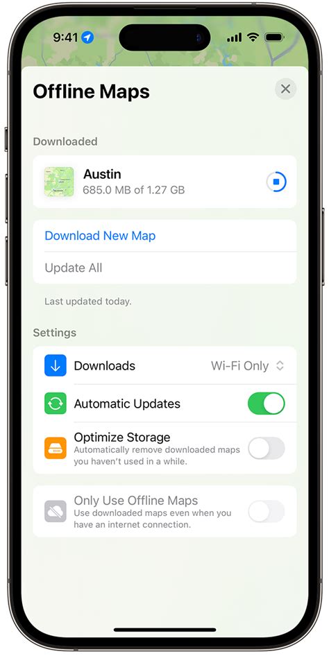 how to create an offline map in google maps on iphone