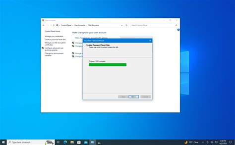 how to create and use a password reset disk in windows 10