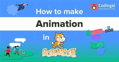 how to create animation using scratch