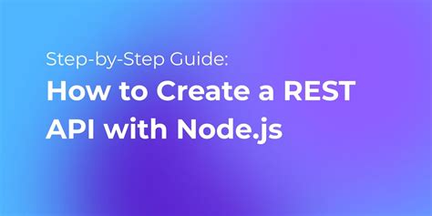 how to create api in node js express