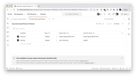 how to create api key in postman
