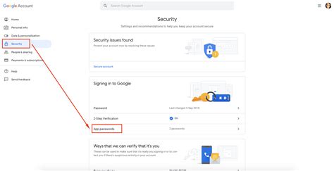 how to create app password in google account