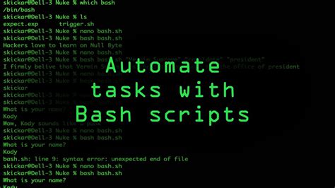 how to create automation scripts