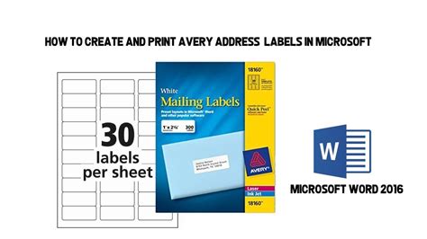 how to create avery label template in word