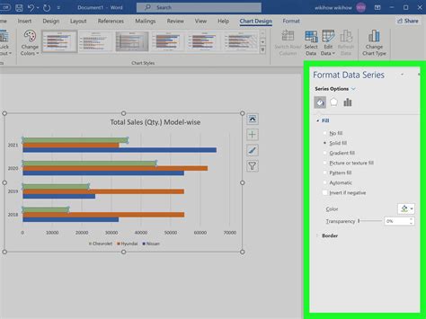 how to create bar chart in ms word