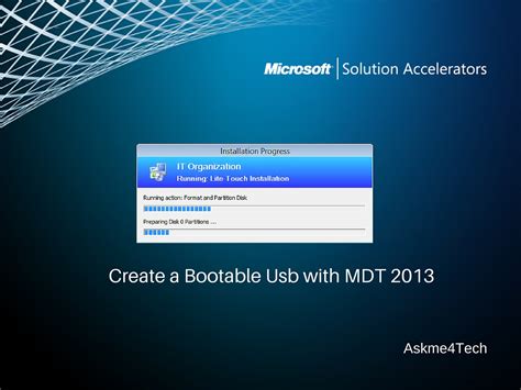 how to create bootable mdt usb