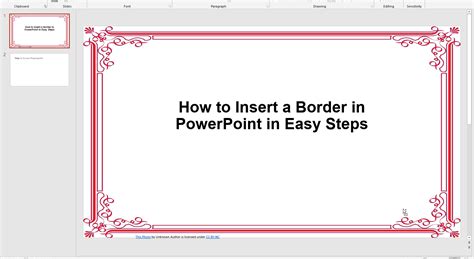 how to create border in powerpoint