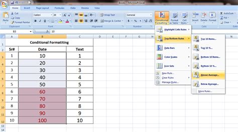 how to create conditional formatting in excel