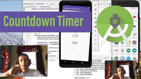 how to create countdown timer in android studio