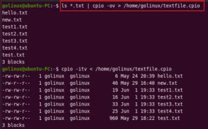 How To Create Cpio.gz File In Linux