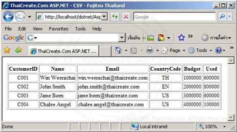 How To Create Csv File In Asp.net C#