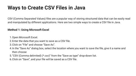 How To Create Csv File In Java Using Opencsv