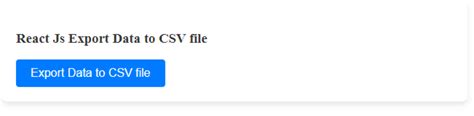 how to create csv file in react js