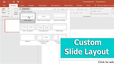 how to create custom slide layout in powerpoint