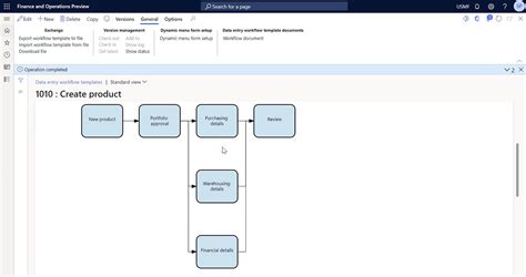 how to create customer workflow in d365 fo