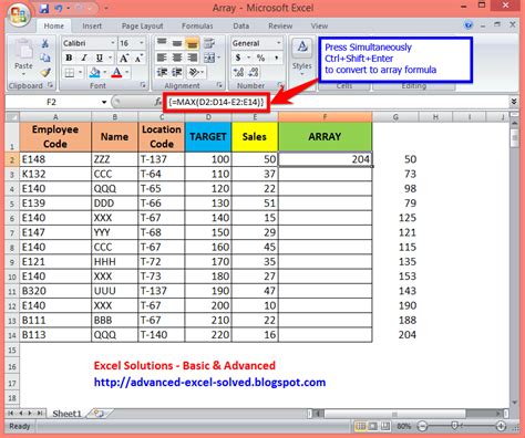 How To Create Data Array In Excel