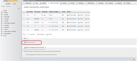 how to create database in mysql xampp
