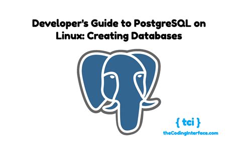 how to create database in postgresql linux
