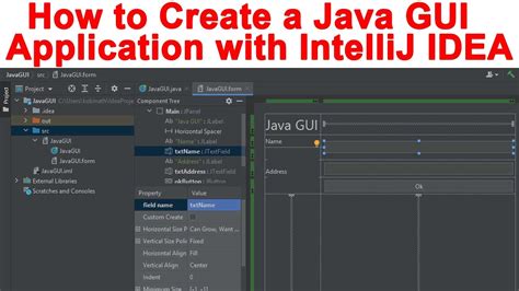 how to create desktop application in java using intellij