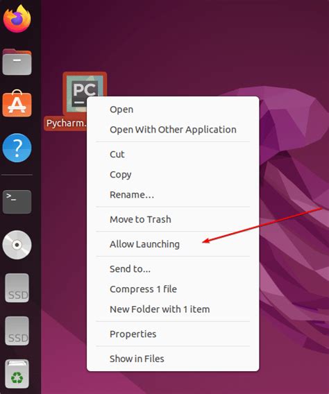 how to create desktop shortcut pycharm ubuntu