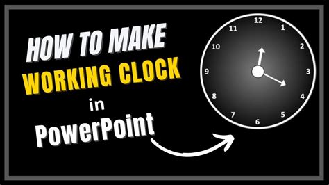 How To Create Digital Clock In Ppt