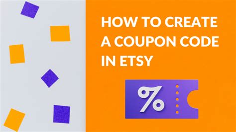 How To Create Discount Code Etsy