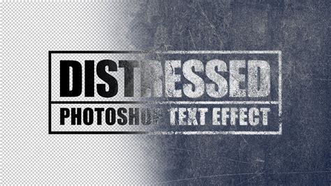 how to create distressed effect in photoshop