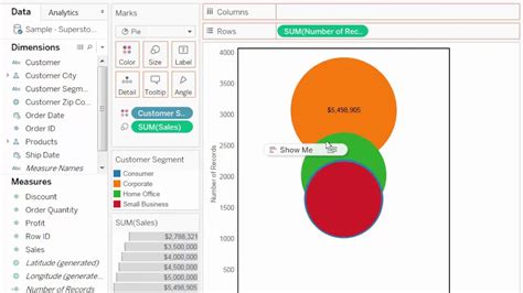 How To Create Donut Chart In Tableau Youtube