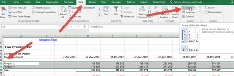 How To Create Drill Down Menu In Excel
