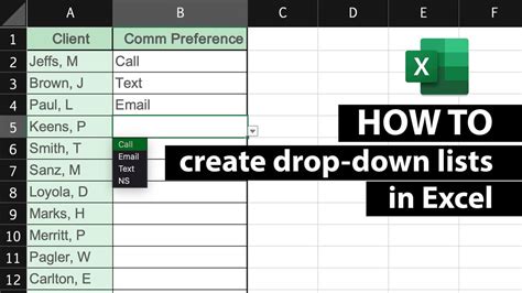 How To Create Drop Down List In Excel 360