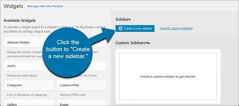 how to create dynamic sidebar in wordpress