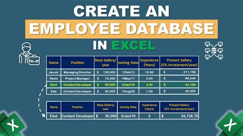how to create employee database in excel vba