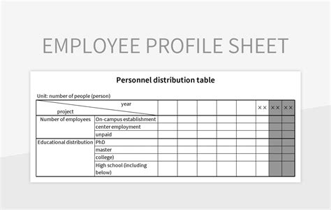 How To Create Employee Profile In Excel