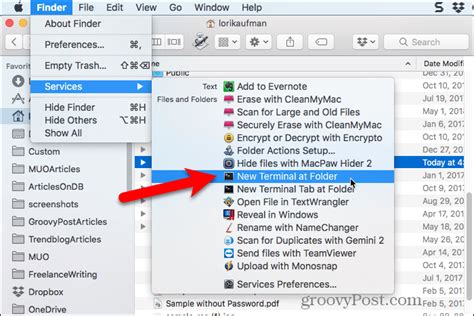 how to create empty file in mac