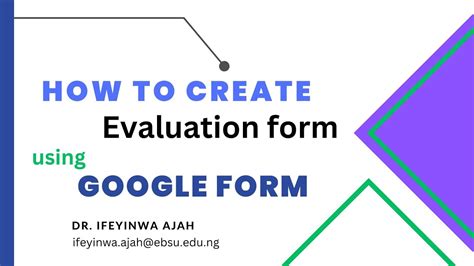 how to create evaluation form in google form