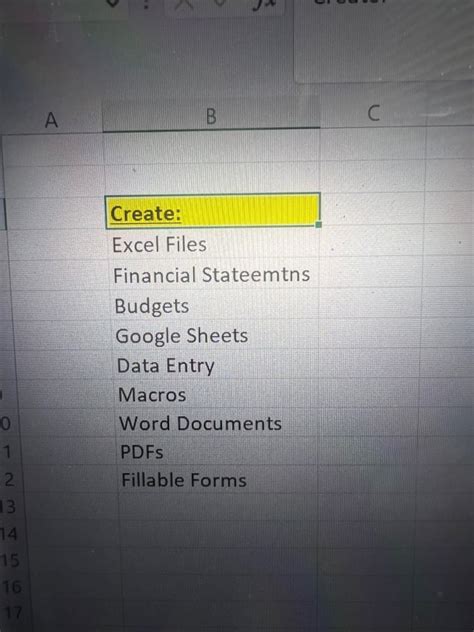 How To Create Excel Sheets