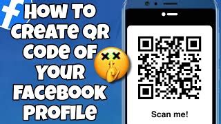 how to create facebook profile qr code