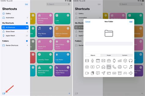 how to create file folder in email on ipad