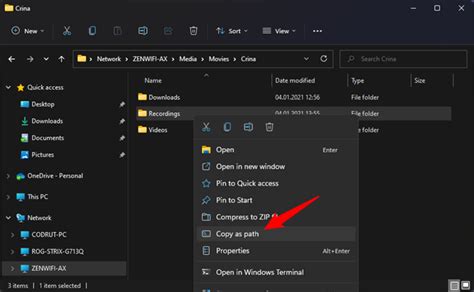 how to create file path link