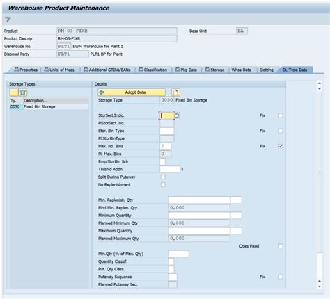 How To Create Fixed Bin In Sap Ewm