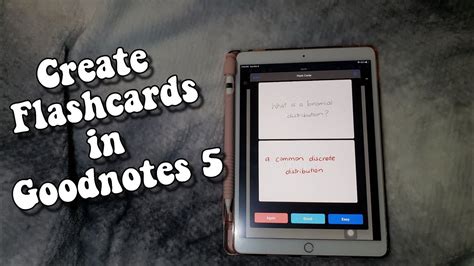 How To Create Flash Cards In Goodnotes