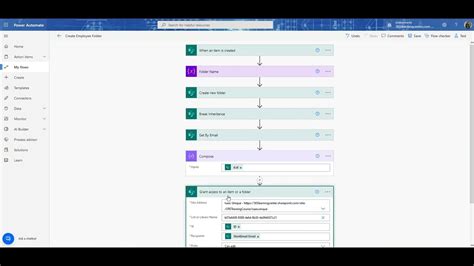 how to create folder in document library using power automate
