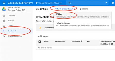 How To Create Google Drive Api Key