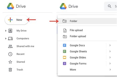 how to create google drive folder in mac
